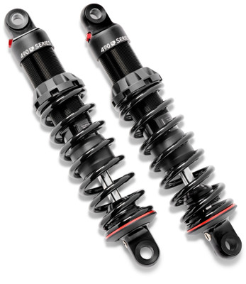 Progressive Harley 490 Series Shocks 14.0in Bearing - Black
