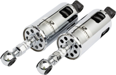 Progressive 00-17 Harley Softail 422 Series Shocks Heavy Duty - Chrome