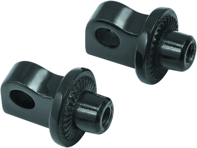 Kuryakyn Splined Peg Adapter Harley-Davidson Male Mount Black