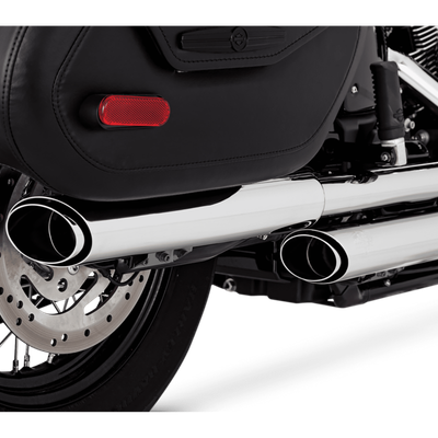 Vance & Hines 2018-2022 Harley Davidson Softail Heritage Twin Slash PCX Slip-On Exhaust Chrome product photo