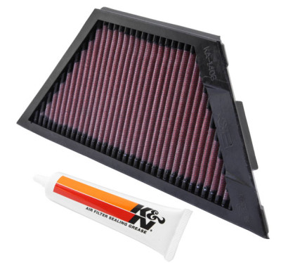 K&N Kawasaki ZX1rR Ninja/ZZR1400/1400GTR/ZX14R 11.25in O/S L x 4.75in O/S W Replacement Air Filter product photo