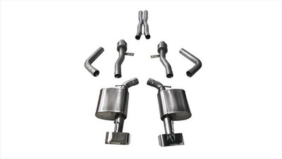 Corsa 14993 Sport Polished GTX2 Dual Rear Cat-Back for 2015-2022 Dodge Challenger SRT Hellcat 6.2L V8 Manual