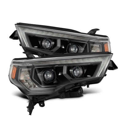AlphaRex 2014-2022 Toyota 4Runner PRO-Series LED Proj Headlights Alpha-Black w/Sequential Signal/DRL