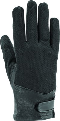 River Road Pecos Leather Mesh Gloves Black Womens - 2XL
