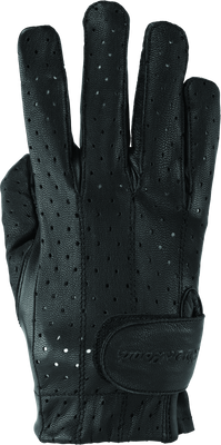 River Road Tucson Leather Perforated Gloves Black Womens - XL