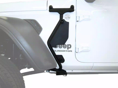 Go Rhino 2018-2025 Jeep Wrangler JL / JLU 392 / 2020-2025 Gladiator JT Front Fender Jack Mount for Xventure Gear EG Jack - Tex. Blk - 701005T