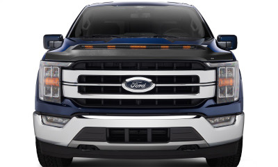 AVS 2021-2025 Ford F-150 (Excl. Tremor/Raptor) Low Profile Aeroskin Lightshield Pro - Black - 953196