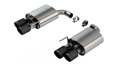 Borla 2024-2025 Ford Mustang GT 5.0L V8 w/ Active Exhaust S-Type Axle-Back Exhaust System - Carbon Fiber