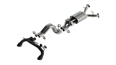 Borla 2022-2024 Ford Bronco Raptor V6 Turbo AT 2WD / 4WD ATAK Catback Exhaust w/ 4in Black Coated Tips