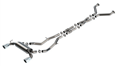 Borla 2023-2024 Nissan Z 2.5in S-Type Cat Back Exhaust 4.5in Tip - Stainless Steel Tips