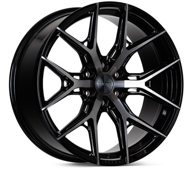 Vossen HF6-4 Gloss Black Wheel 17x9 | 6x139.7 BC (HF64-7G73) - fits Chevrolet Silverado 1500 1999-2026, GMC Sierra 1500 1999-2026, Cadillac Escalade 1999-2026, Ram 1500 TRX 2021-2024, Toyota Tacoma 2005-2026