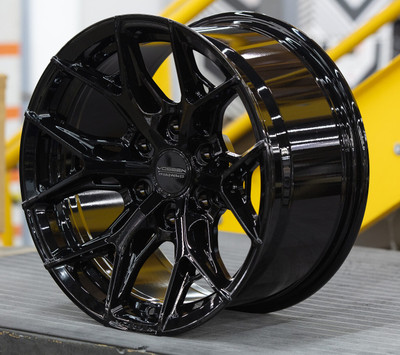 Vossen HF6-4 Gloss Black Wheel 17x9 | 6x139.7 BC (HF64-7G70) - fits Chevrolet Silverado 1500 1999-2026, GMC Sierra 1500 1999-2026, Cadillac Escalade 1999-2026, Ram 1500 TRX 2021-2024, Toyota Tacoma 2005-2026