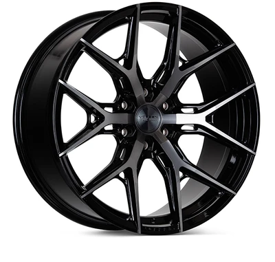 Vossen HF6-4 Gloss Black Wheel 18x9 | 6x139.7 BC (HF64-8G83) - fits Chevrolet Silverado 1500 1999-2026, GMC Sierra 1500 1999-2026, Cadillac Escalade 1999-2026, Ram 1500 TRX 2021-2024, Toyota Tacoma 2005-2026