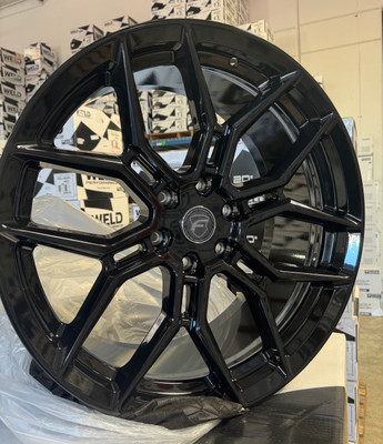 Forgestar X12 Gloss Black Wheel 24x10 | 6x135BC | +30 Offset | 6.7 Backspacing - F03140089P30 for 2004-2024 Ford F-150, 2018-2024 Lincoln Navigator, 2018-2024 Ford Expedition