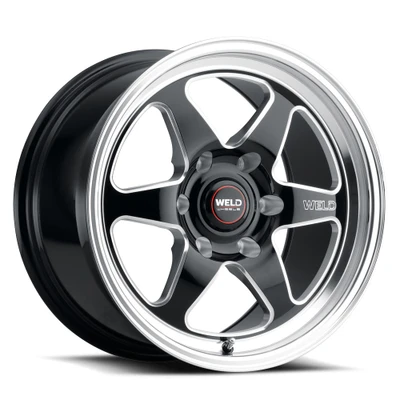 Weld Racing Ventura 6 Drag Gloss Black Wheel 17x9.5 | 6x127 BC (6x5) | +35 Offset | 6.625 Backspacing - fits , and 1 more