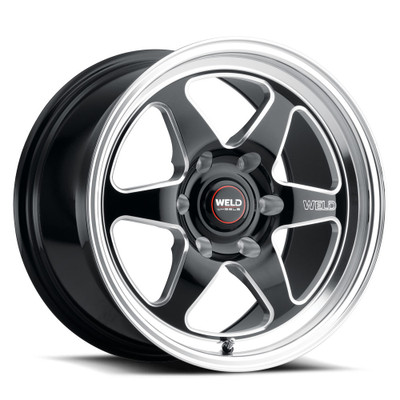 WELD Ventura 6 Street Gloss Black Wheel with Milled Spokes 20x9.5 | 6x135BC | +28 Offset | 6.375 Backspacing - S10609589P28 for 2004, 2005, 2006, 2007, 2008, 2009, 2010, 2011, 2012, 2013, 2014, 2015, 2016, 2017, 2018, 2019, 2020, 2021, 2022, 2023, 2024Ford F-150
