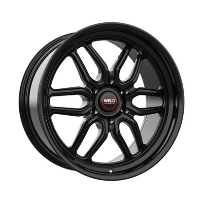 Weld Racing Laguna 6 Drag Gloss Black Wheel 17x7 | 6x139.7 BC (6x5.5) | +0 Offset | 4.00 Backspacing - fits Chevrolet Silverado 1500 1999-2026, GMC Sierra 1500 1999-2026, Chevrolet Tahoe 1992-2026, Chevrolet Suburban 1992-2026, GMC Yukon 1992-2026, and 25 more