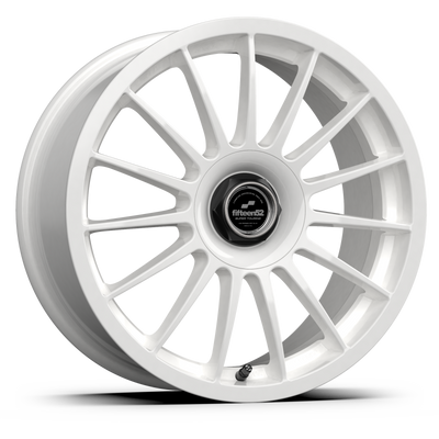 fifteen52 Podium White Wheel 17x7.5 | 4x100 BC / 4x108 BC (4x4.25) | +42 Offset - fits Honda Civic (pre-2001), Ford Escort, Ford Focus