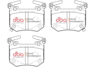 DBA 2018-2023 Kia Stinger V6 Twin Turbo XP Performance Rear Brake Pads