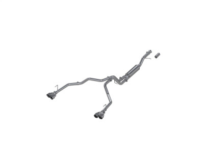 MBRP 2021-2026 Chevy Tahoe / GMC Yukon (5.3L / 6.2L) Aluminum 3in Cat-Back Dual Split Exhaust - Quad Stainless Steel Tips  (AT4 / Denali / RST / High Country / Z71) - S5057AL