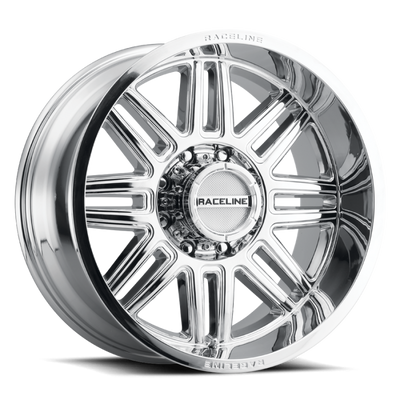 Raceline 948C Split Chrome Wheel 20x9 | 8x180 BC | +18 Offset - fits Chevrolet Silverado 2500HD 2011-2026, Chevrolet Silverado 3500HD SRW 2011-2026, GMC Sierra 2500HD 2011-2026, GMC Sierra 3500HD SRW 2011-2026