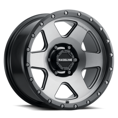 Raceline 946G Boost 20x9in / 8x170 BP / -12mm Offset / 130.81mm Bore - Gunmetal Wheel