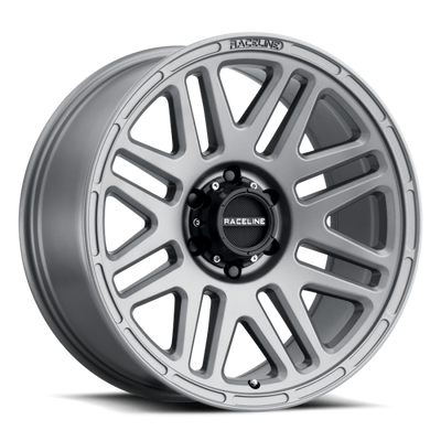 Raceline 944GS Outlander 18x9in / 8x170 BP / -12mm Offset / 125.2mm Bore - Greystone Wheel