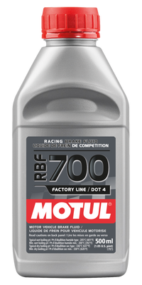Motul 1/2L Brake Fluid RBF 700 - Racing DOT 4 - Case of 12
