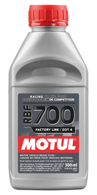 Motul 1/2L Brake Fluid RBF 700 - Racing DOT 4 - Case of 12