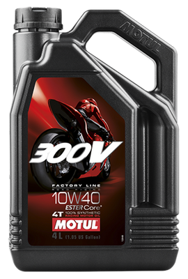 Motul 4L Synthetic-ester 300V Factory Line Road Racing 10W40 - Case of 4