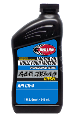 Red Line Pro-Series Diesel CK4 5W40 Motor Oil - Quart - Case of 6