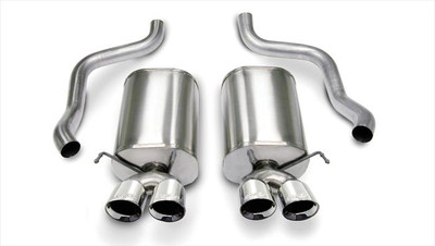 Corsa 14169 Sport Polished Twin 3.5" Dual Rear Axle-Back for 2005-2008 Chevy Corvette C6 6.0L V8
