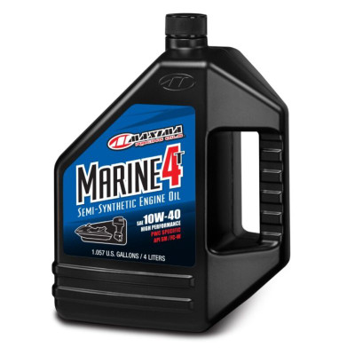 Maxima Marine 4T Synthetic Blend 10W40 Engine Oil - 4 Liter - Case of 4