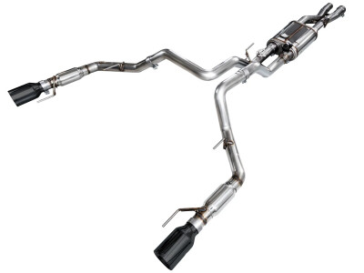 AWE Tuning 2021-2026 Ford F-150 Raptor EcoBoost (Gen 3) SwitchPath Exhaust | Diamond Black Tips | 3025-33356