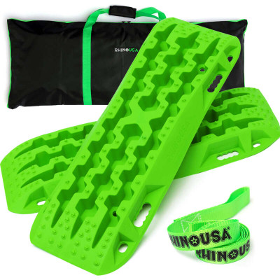 Rhino USA Recovery Traction Boards Pair Green recovery gear product photo