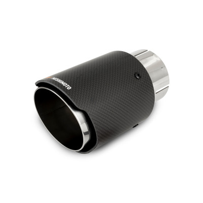 Mishimoto Exhaust Component, Polished | Muffler Tip 3in Inlet 4in Outlet | MMEXH-TIP-CF3P
