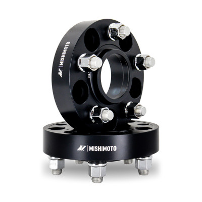 Mishimoto Wheel Spacer, Black | 5x100 - 56.1 - 25 - M12 | MMWS-008-250BK