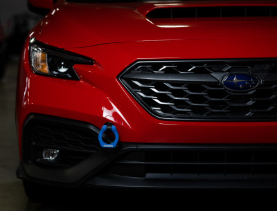 Mishimoto Tow Hook, Blue | 2022-2026 Subaru WRX Front | MMTH-WRX-22BL