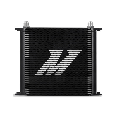 Mishimoto Oil Cooler, Black | Universal 34 Row | MMOC-34BK