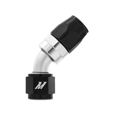Mishimoto Fitting / Clamp, Black | 6AN 45 Degree | MMFT-SW-06-45