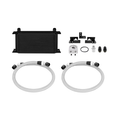Mishimoto Oil Cooler, Black | 2007-2011 Jeep Wrangler JK | MMOC-WRA-07BK