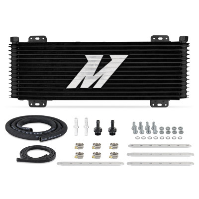 Mishimoto Transmission Cooler, Black | Universal Stacked Plate Trans Cooler 13 Row | MMTC-SP-13BK