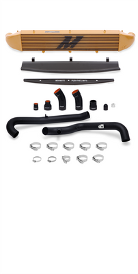 Mishimoto 2014-2016 Ford Fiesta ST 1.6L Front Mount Intercooler (Gold) Kit w/ Pipes (Black)