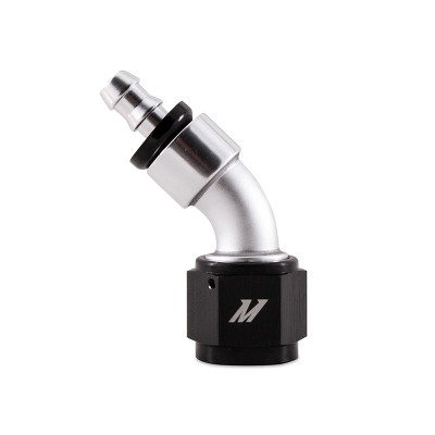 Mishimoto Fitting / Clamp | Push-On Swivel End Hose , 45 Degrees | 10AN