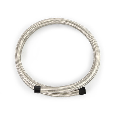 Mishimoto Braided Hose | 6Ft w/ -4AN - Stainless | MMSBH-0472-CS