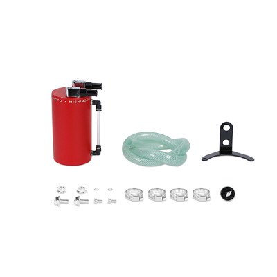 Mishimoto Catch Can / Oil Separator, Wrinkle Red | Large Oil | MMOCC-LAWRD