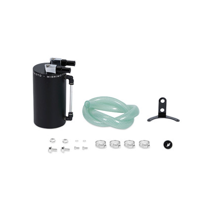 Mishimoto Catch Can / Oil Separator, Wrinkle Black | Large Oil | MMOCC-LAWBK