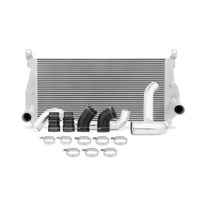 Mishimoto Intercooler, Silver | 2002-2004.5 Chevrolet 6.6L Duramax w/ Pipes () | MMINT-DMAX-02KSL