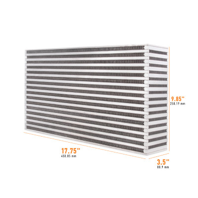 Mishimoto Intercooler | Universal Air-to-Air Core - 17.75in / 9.85in / 3.5in | MMUIC-17