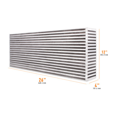 Mishimoto Intercooler | Universal Air-to-Air Core - 26in / 12in / 4in | MMUIC-03